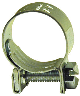 #14 Chromate Steel Fuel Injection Hose Clamp - For Plastic Silcone or Rubber Hose