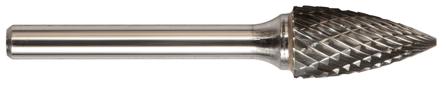 1/2 Inch Pointed Tree 1/4 Inch Shank Sg-5 Carbide Bur
