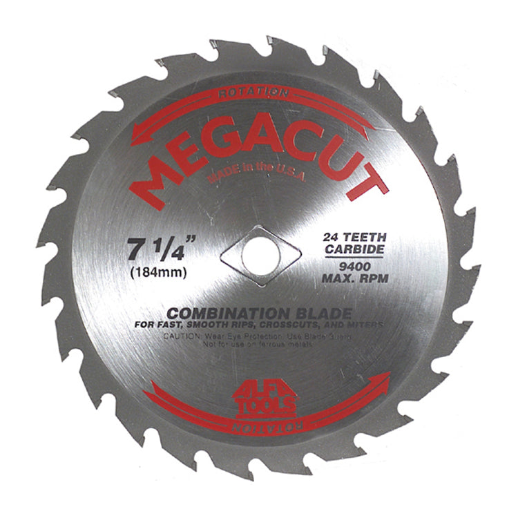 7-1/4 Inch 40 Teeth Heavy Duty Megacut Cross Cut Circular Saw Blade