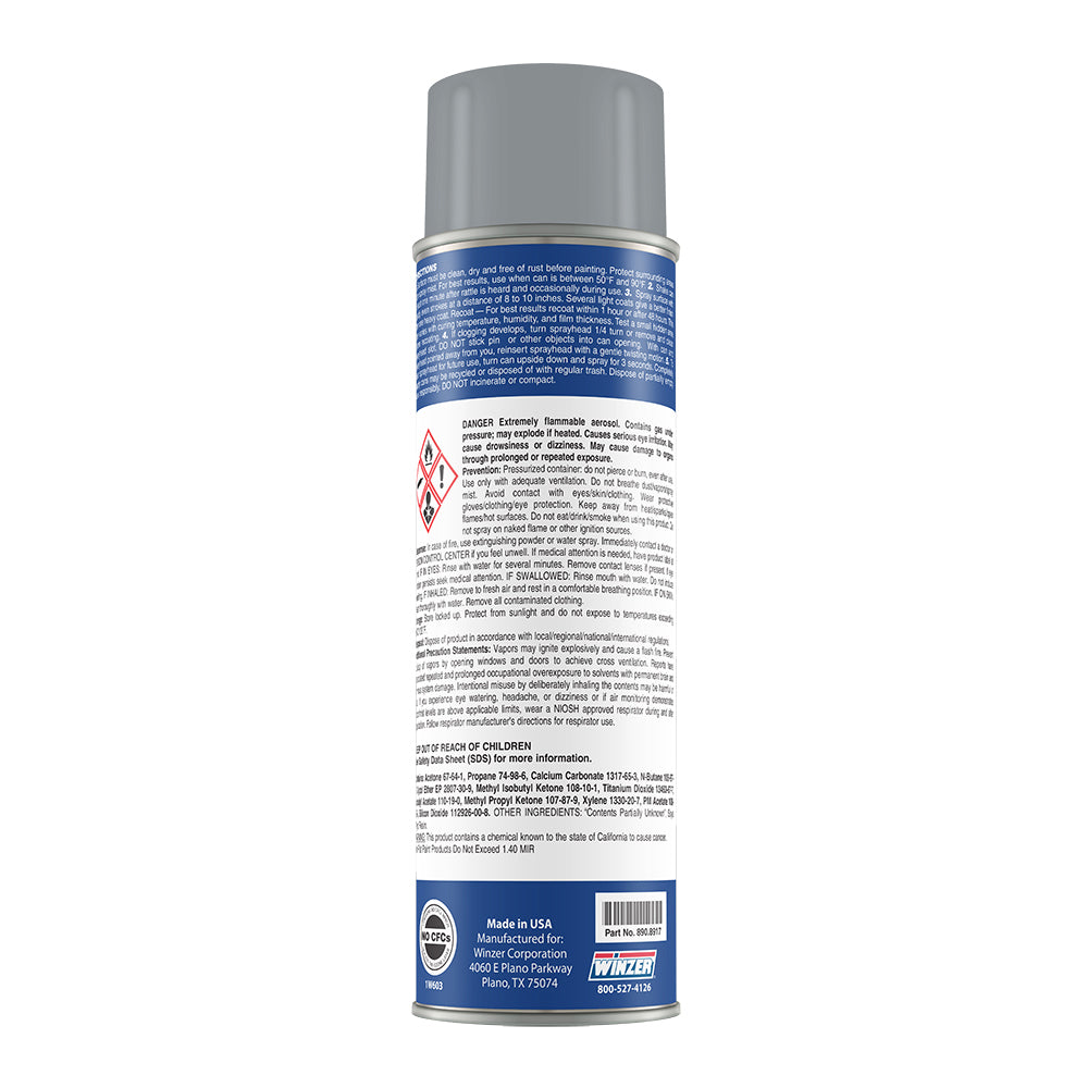 Winzer High Solids Gloss Lift Equipment Gray (Genie Lift) Spray Paint 16 Oz Net Wt - Aerosol