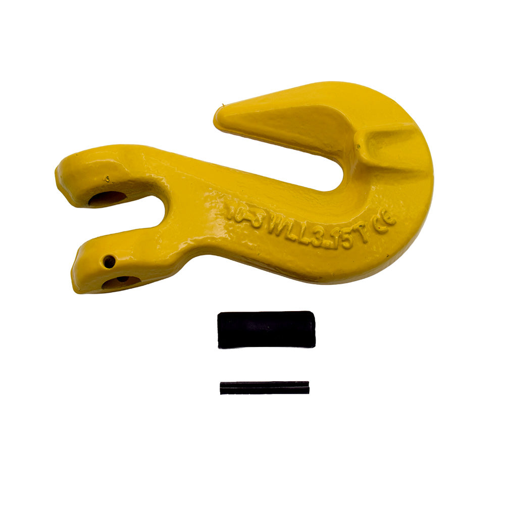 1/2 Inch Grade 80 Red Painted Forged Steel Clevis Grab Hook