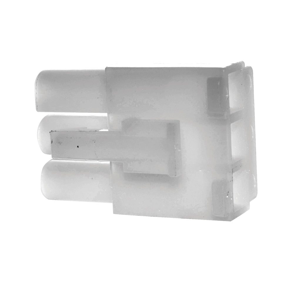 0.093 Inch Natural Nylon 3 Cavity Receptacle