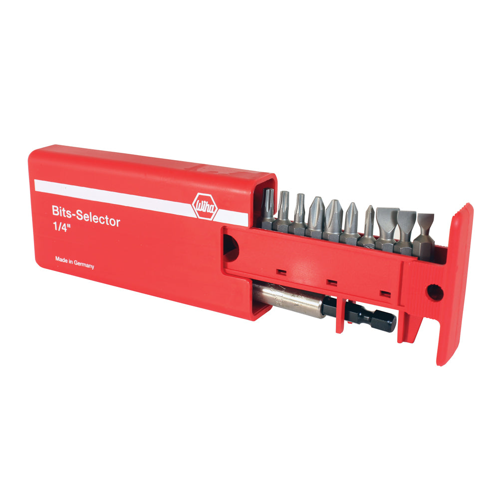12 Piece Bits-Selector and Magnetic Bit Holder Set