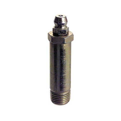 1/8-27 Zinc Yellow Steel Straight Super Long Shank Heritage Hydraulic Grease Fitting.