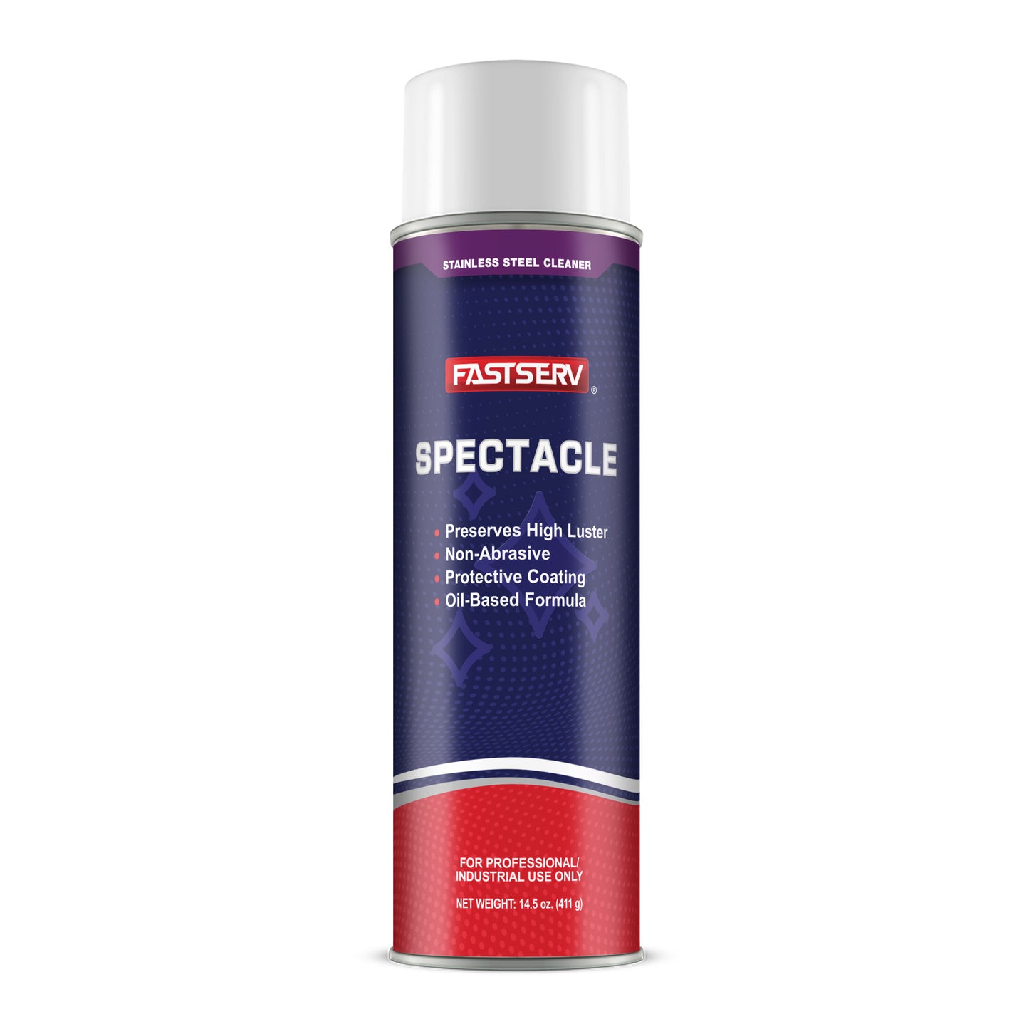 FastServ Spectacle Stainless Steel Cleaner - 14.5 Oz Net Wt. Aerosol