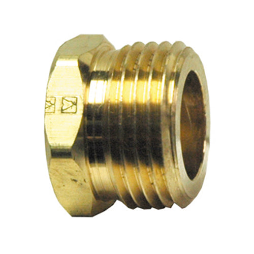 1/2 Inch x 3/4 Inch Lead Free Brass Garden Hose Adapter