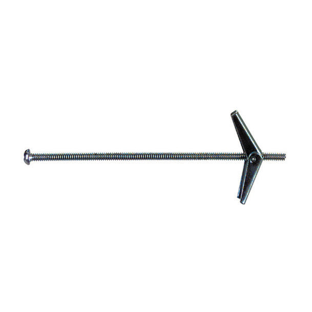 1/4 Inch x 6 Inch Zinc Plated Steel Toggle Bolt Anchor