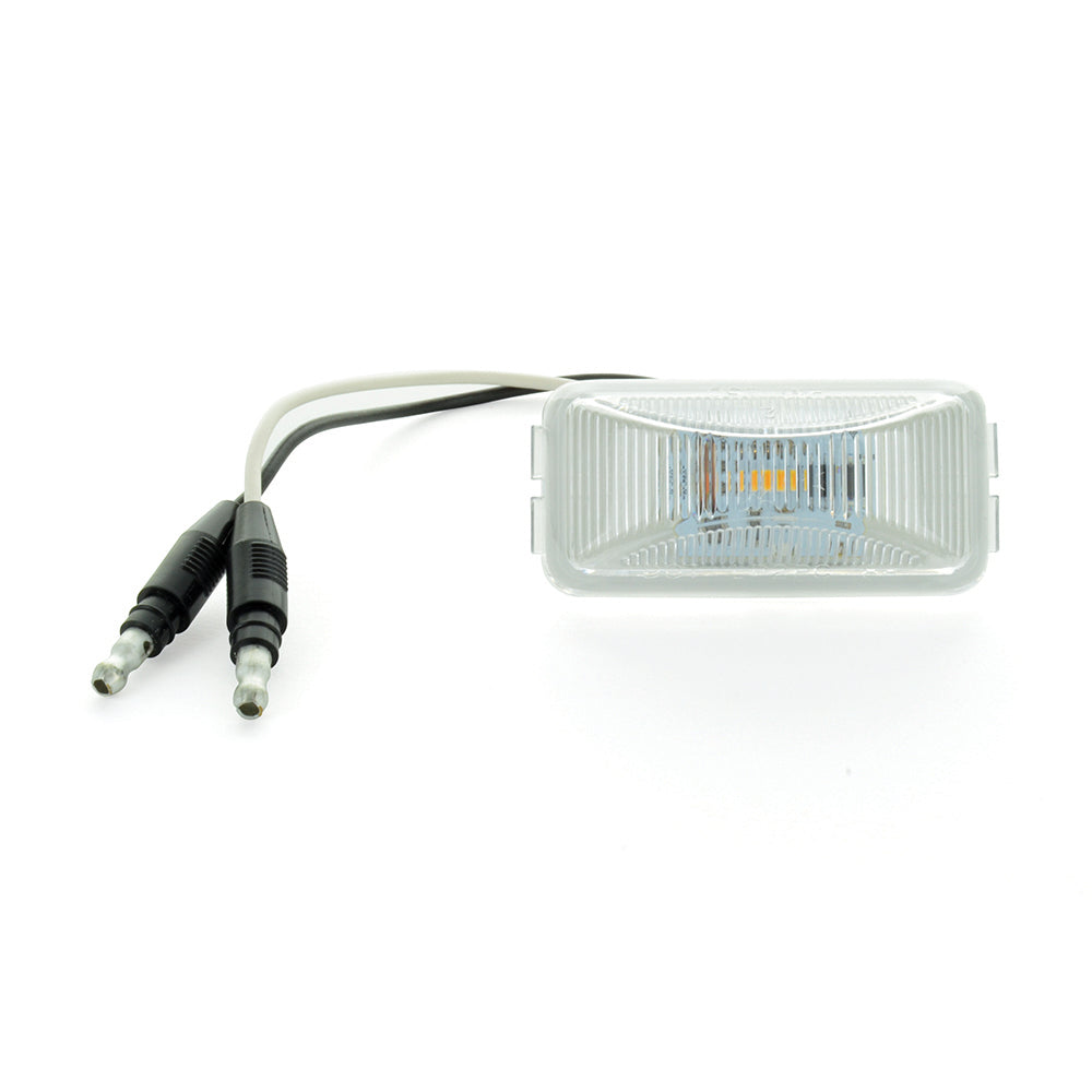 2.50 Inch x 1.21 Inch x .84 Inch Single Diode LED Utility Light / License Plate Light Clear