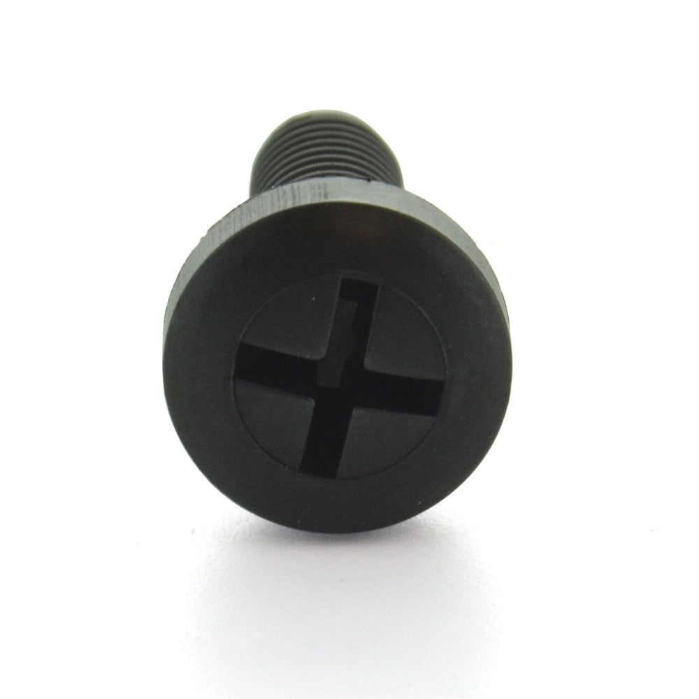 1/4 Inch x 3/4 Inch Hex Head Slotted Drive Black Zinc Steel Sheet Metal Screw