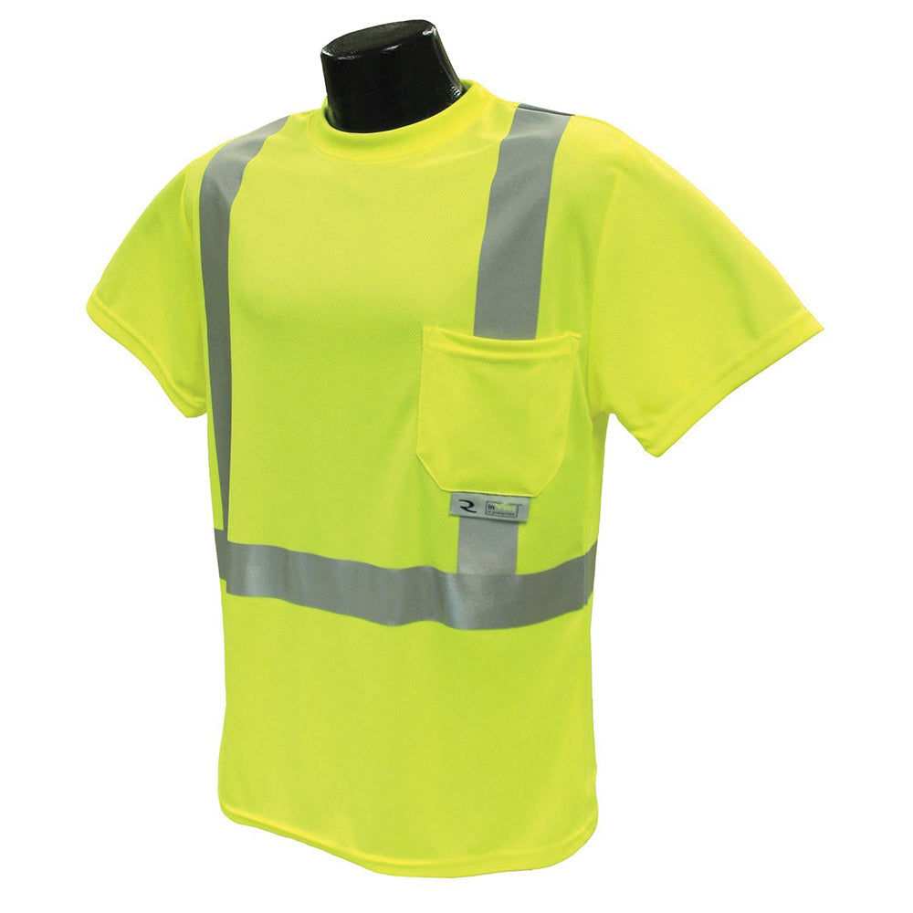 X-Large Safety T-Shirt Hi-Viz Lime
