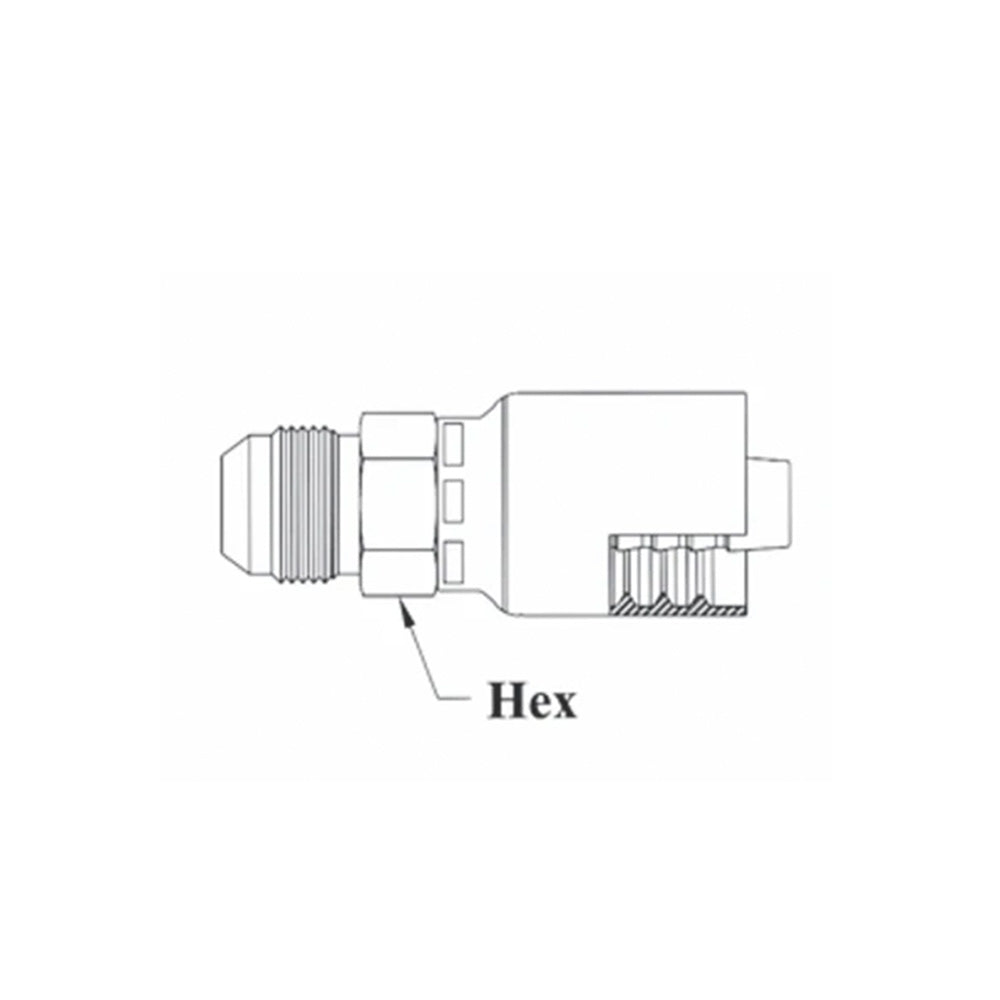 1/2x1/2 MALE JIC 37 DEG RIGID