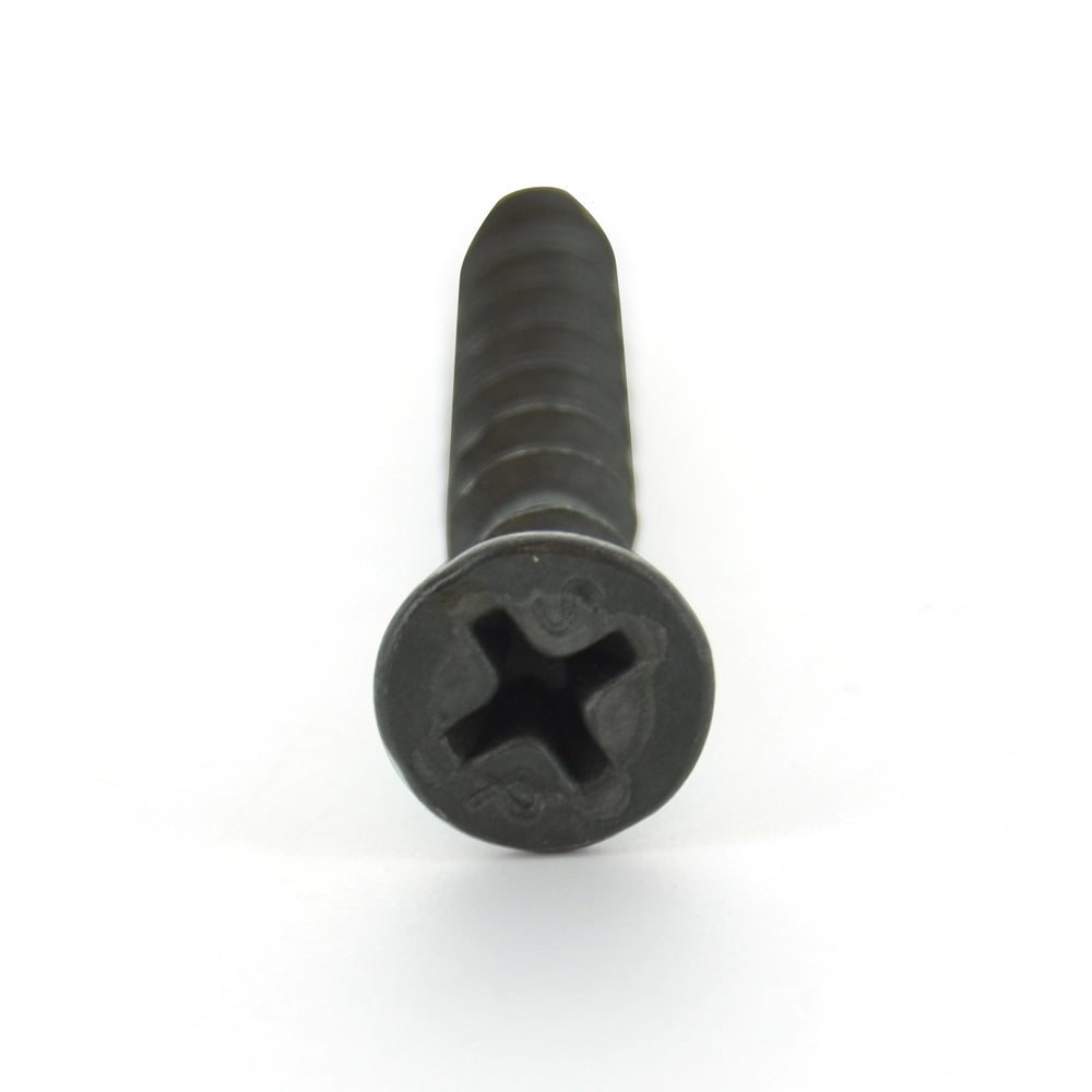 #10 x 3-1/2 Inch Fine Sharp Point #2 Phillips Drive Bugle Head Black Phosphate Steel Drywall Screw
