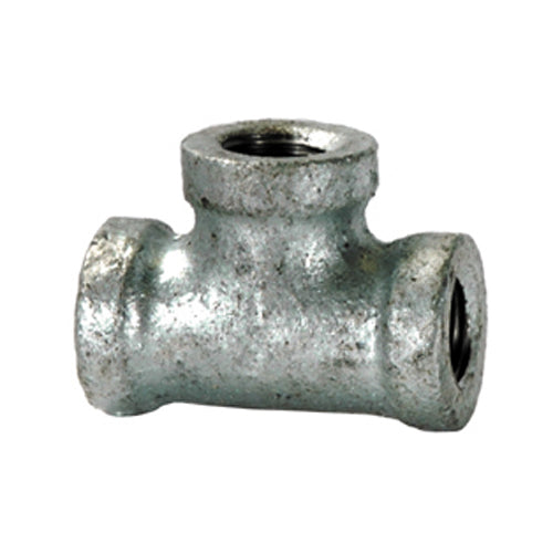 1/2 Inch Sch 40 Fnpt Galvanized Malleable Iron Straight Tee