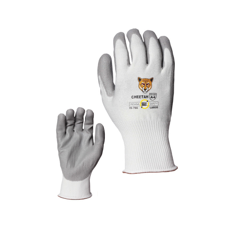 Salt-And-Pepper Polyurethane Coated Cut Resistant Gloves A4 X-Large - Clearance
