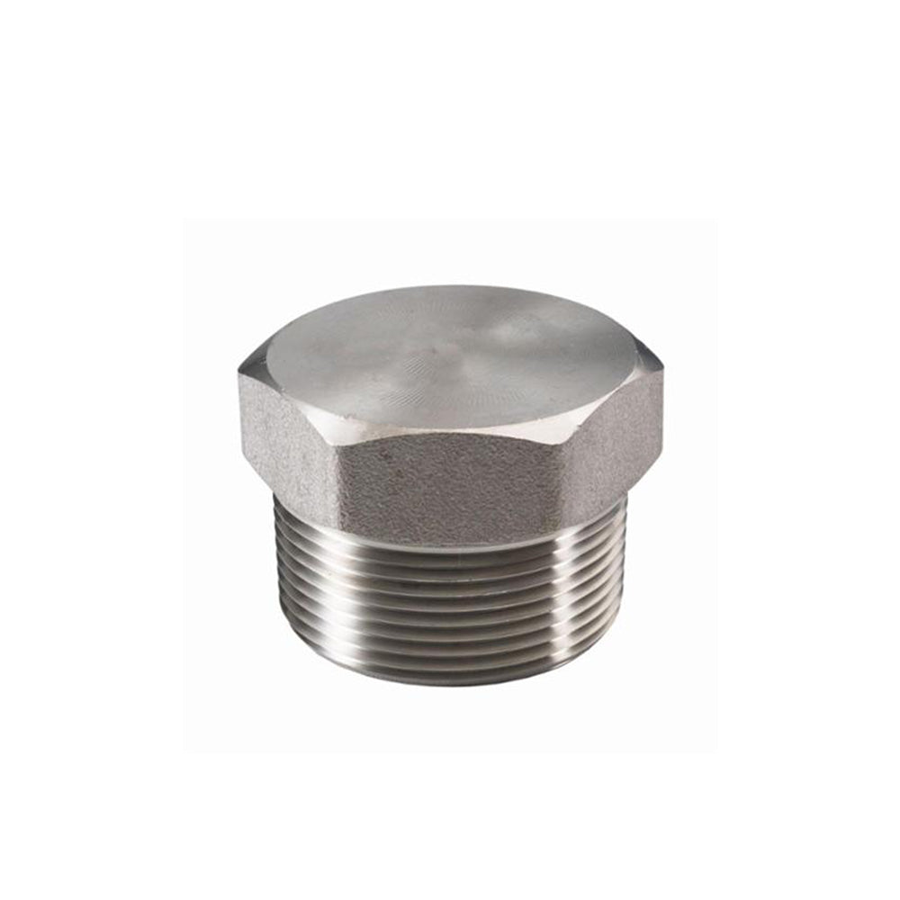 3/4" Schedule 80 Schedule Male NPT 316 Stainless Steel Hex Head Pipe Plug