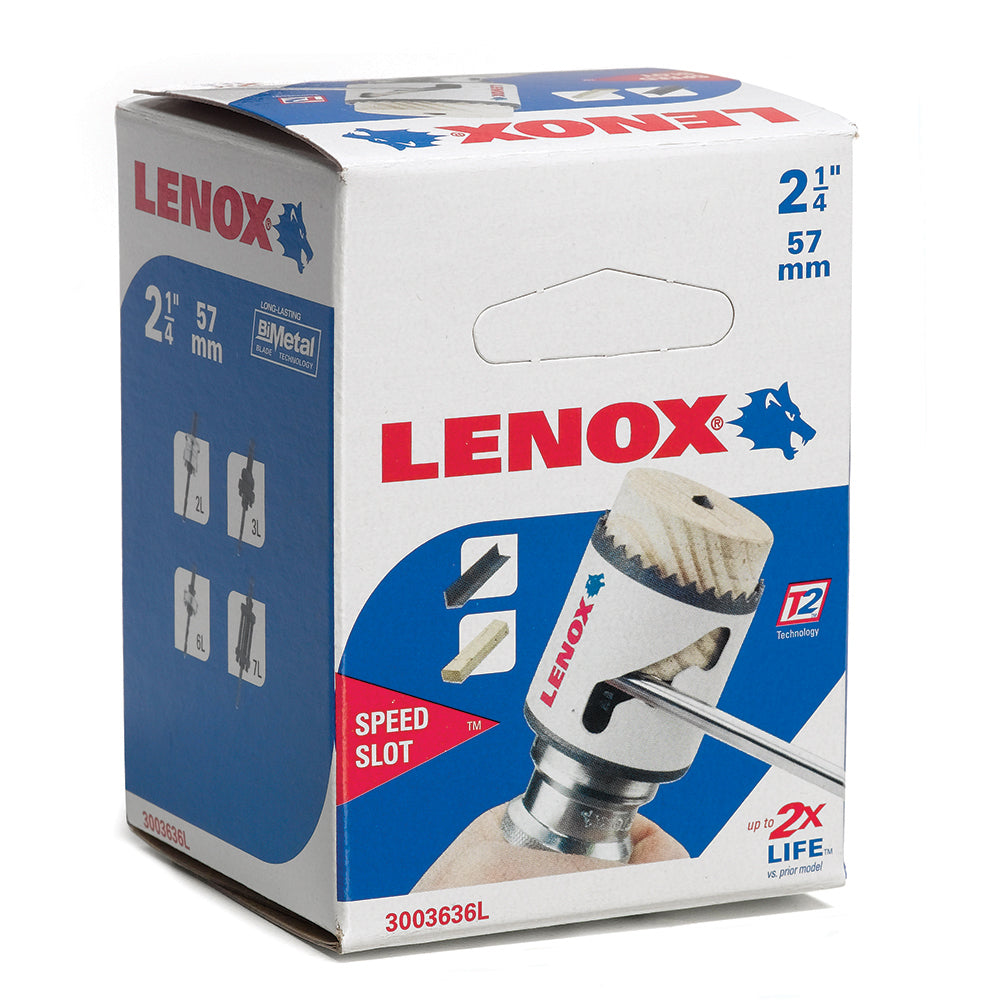 2-1/4 Inch x 1-1/2 Inch Bi-Metal Speed Slot Hole Saw Lenox