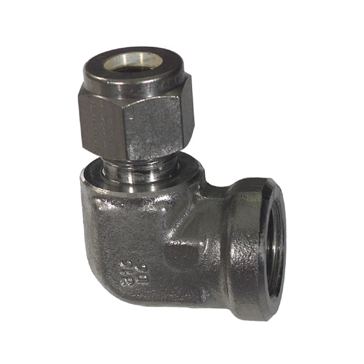 1/4 Inch x 1/4 Inch Compression Tube x Fnpt T316 Stainless Steel 90 Degree B-Lok Elbow