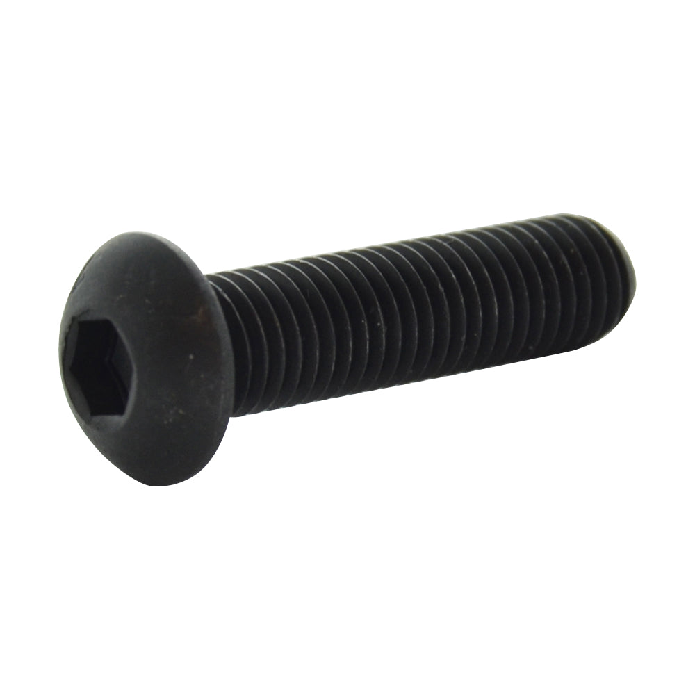 #10-32 x 5/16 Inch Fine Black Oxide Medium Carbon Steel Button Head Socket Cap Screw