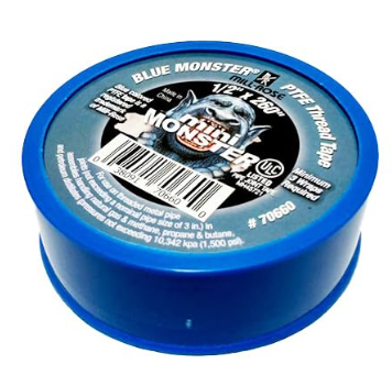 Blue PTFE Pipe Thread Sealant Tape 3/4 Inch x 1429 Inches
