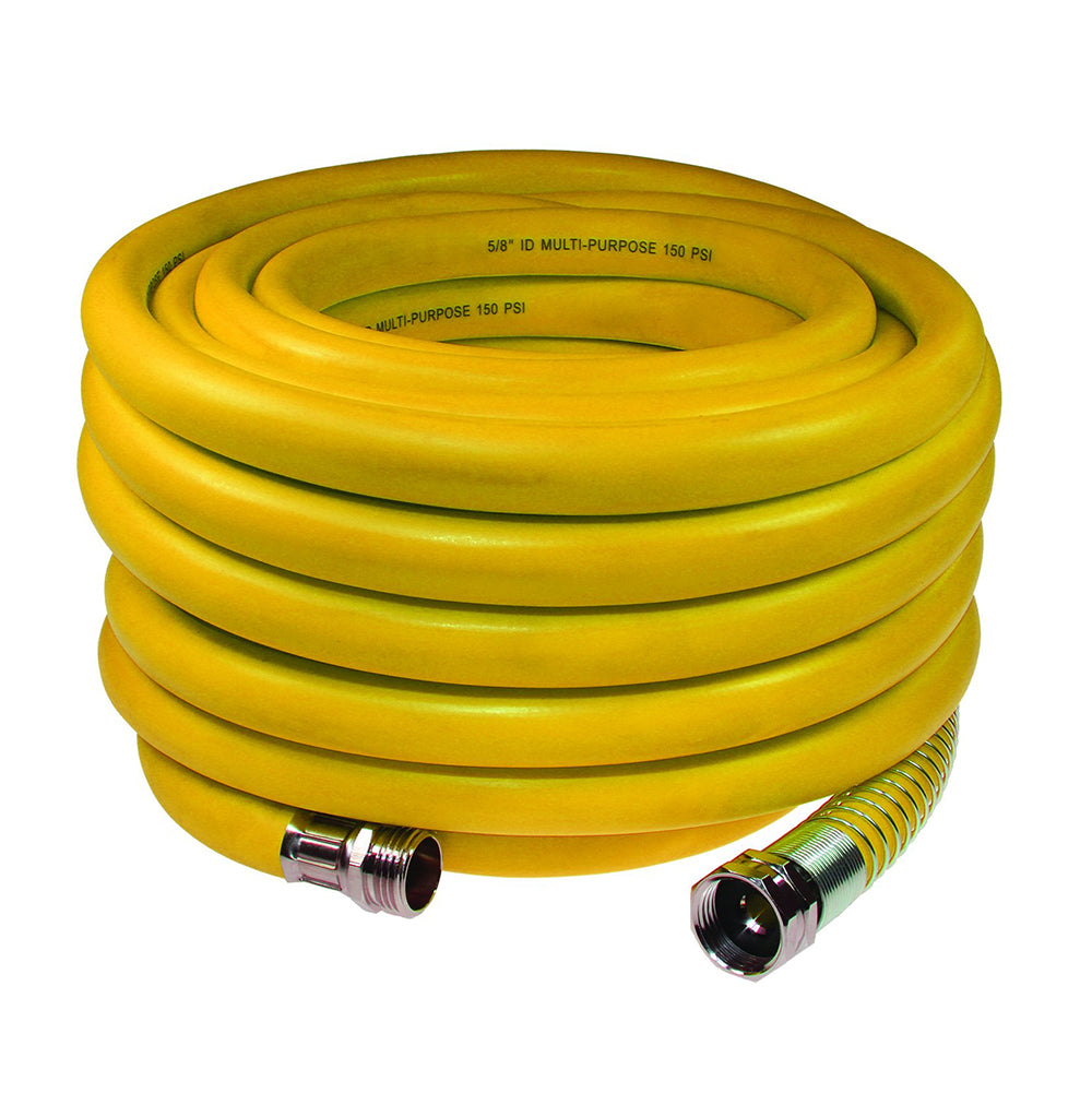 5/8 Inch x 50 ft Yellow Hybrid PVC Wash Down Hose