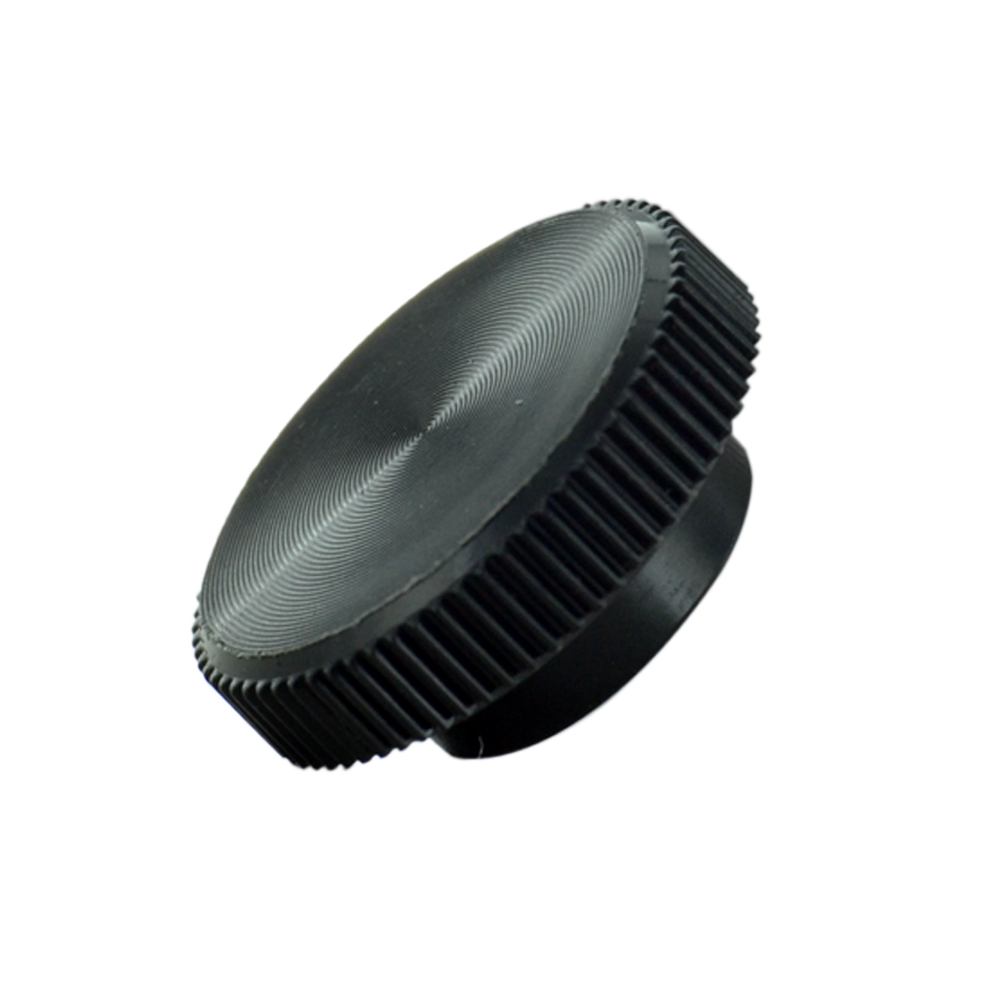 Black Knurled Thumb Screw Knob - #4 (5/16 Inch Diameter)