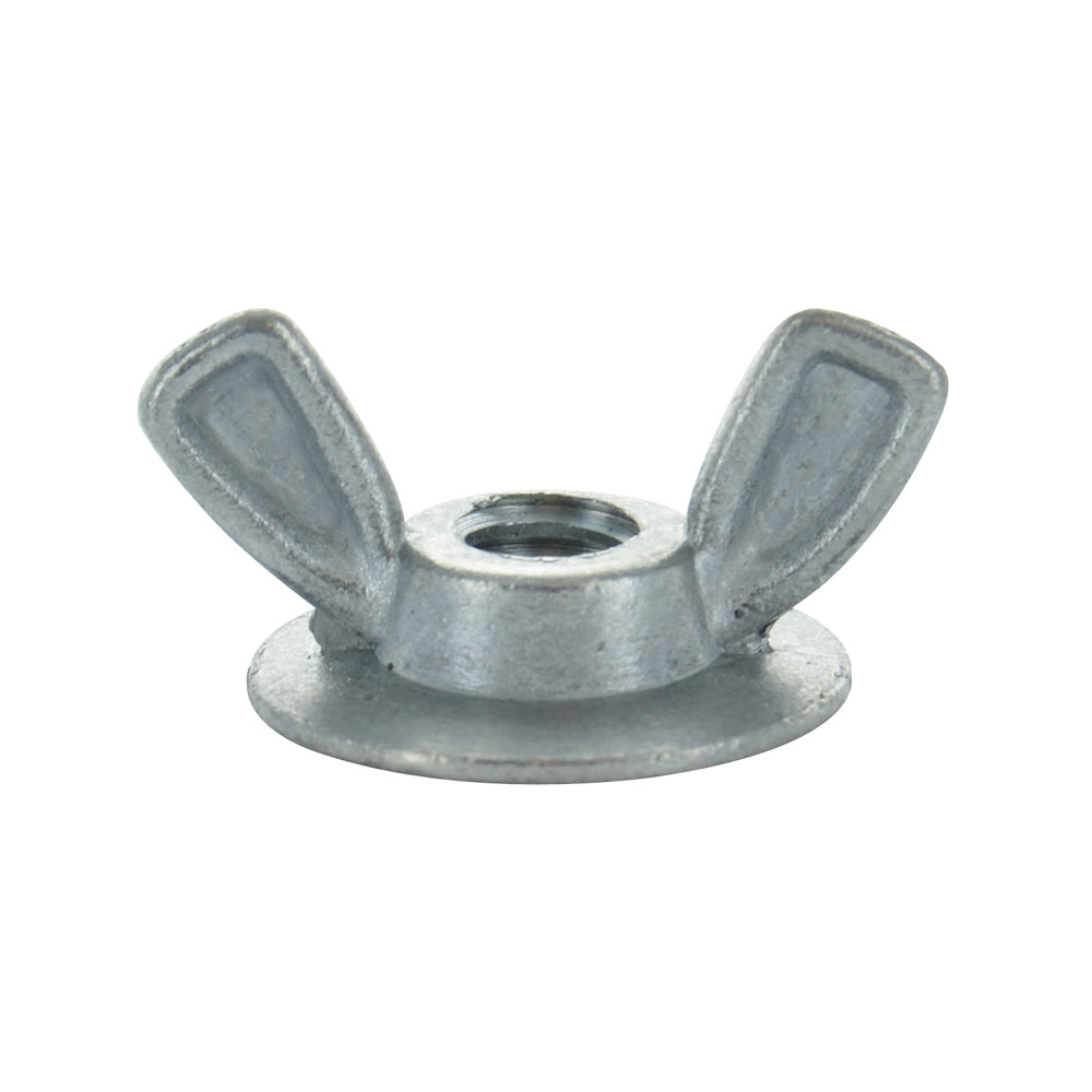 1/4-20 Washer Base Wing Nut Zinc 3/4" Wide Base