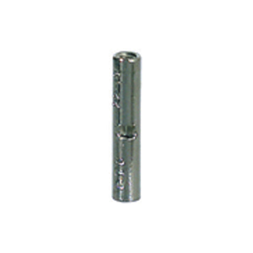 22-18 Gauge Uninsulated High Temperature Butt Connector Seamless Nickel Plated Steel