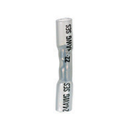 24-20 Gauge Heat Seal Butt Connector - Clear