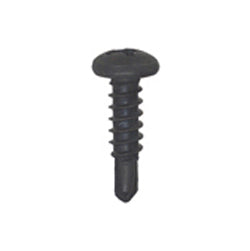 #8-18 x 5/8 Inch Black Phosphate Phillips Pan Head Drill Point Screw
