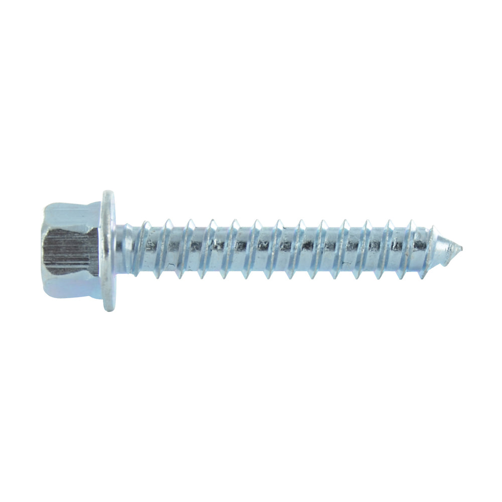 5/16-9 x 1-3/4 Inch Zinc Plated A307 Grade A Hex Washer Head High Profile Lag Screw
