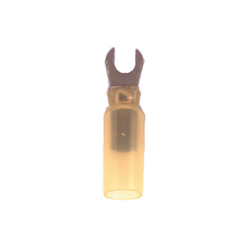 12-10 Gauge Fork Spade Terminal Solder Shrink #10 Yellow