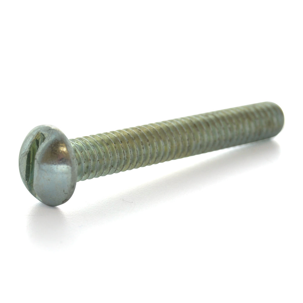 #10-32 x 1-1/4 Inch Fine Zinc Plated Steel #2 Phillips/Slotted Drive Round Head Combination Machine Screw