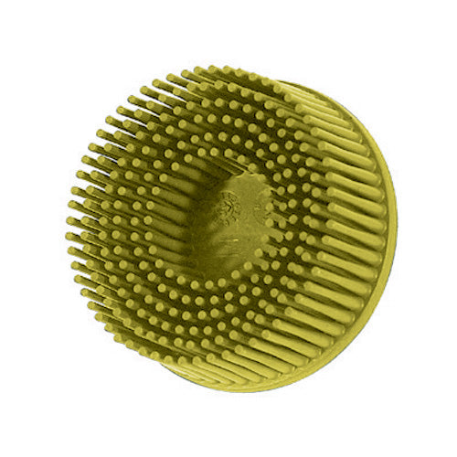 3M 2 Inch Roloc Bristle Disc Medium 80 Grit Yellow