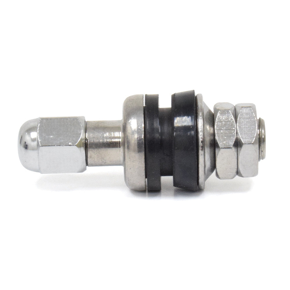 .453 x 1-1/4" Enkei Style High Performance Chrome Tire Valve