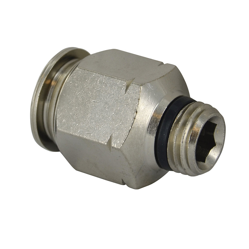 1/2 Inch Tube x 1/4 Inch Pipe Straight Male Connector - Universal Thread