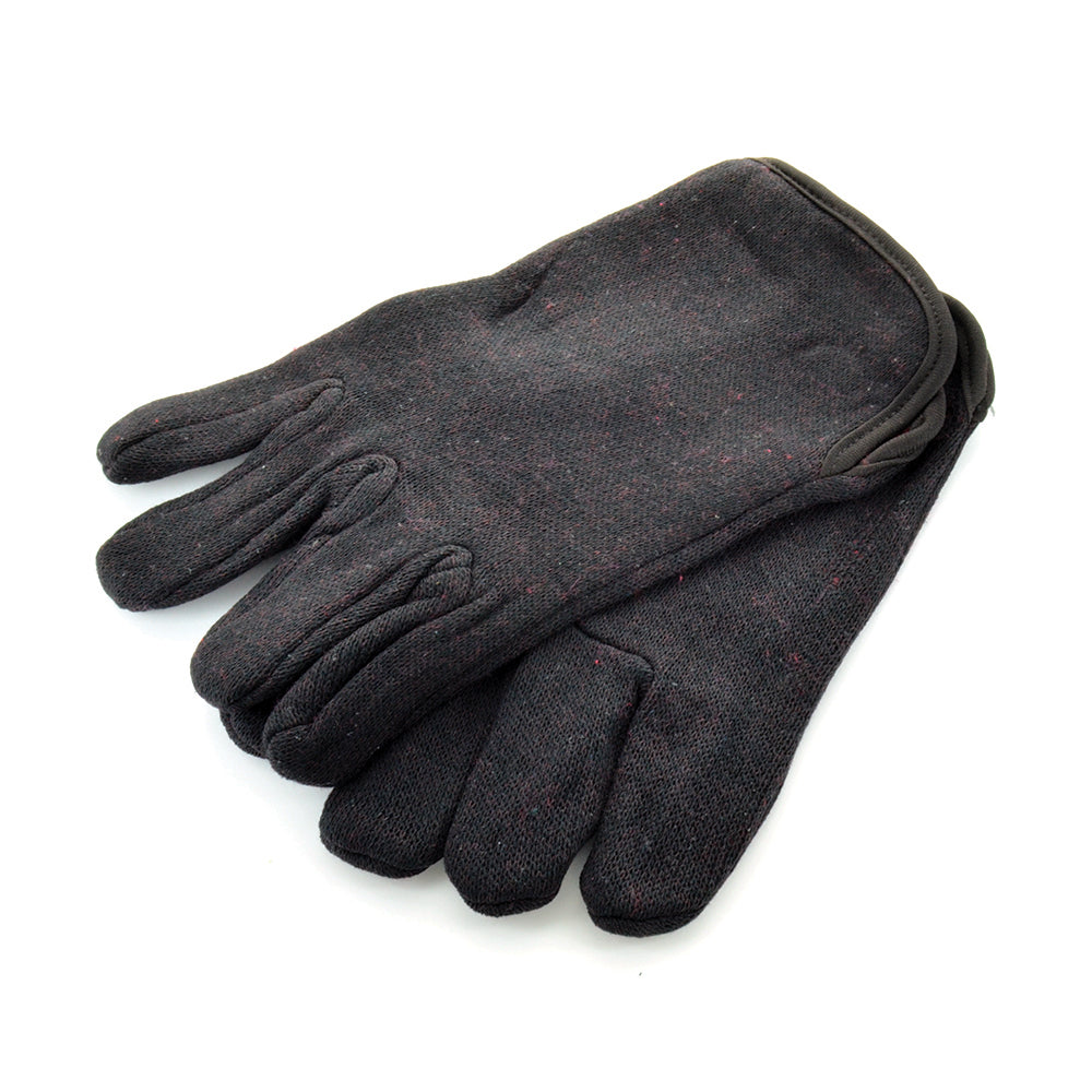 Large Brown Red Lining 100% Cotton Lined Jersey Glove