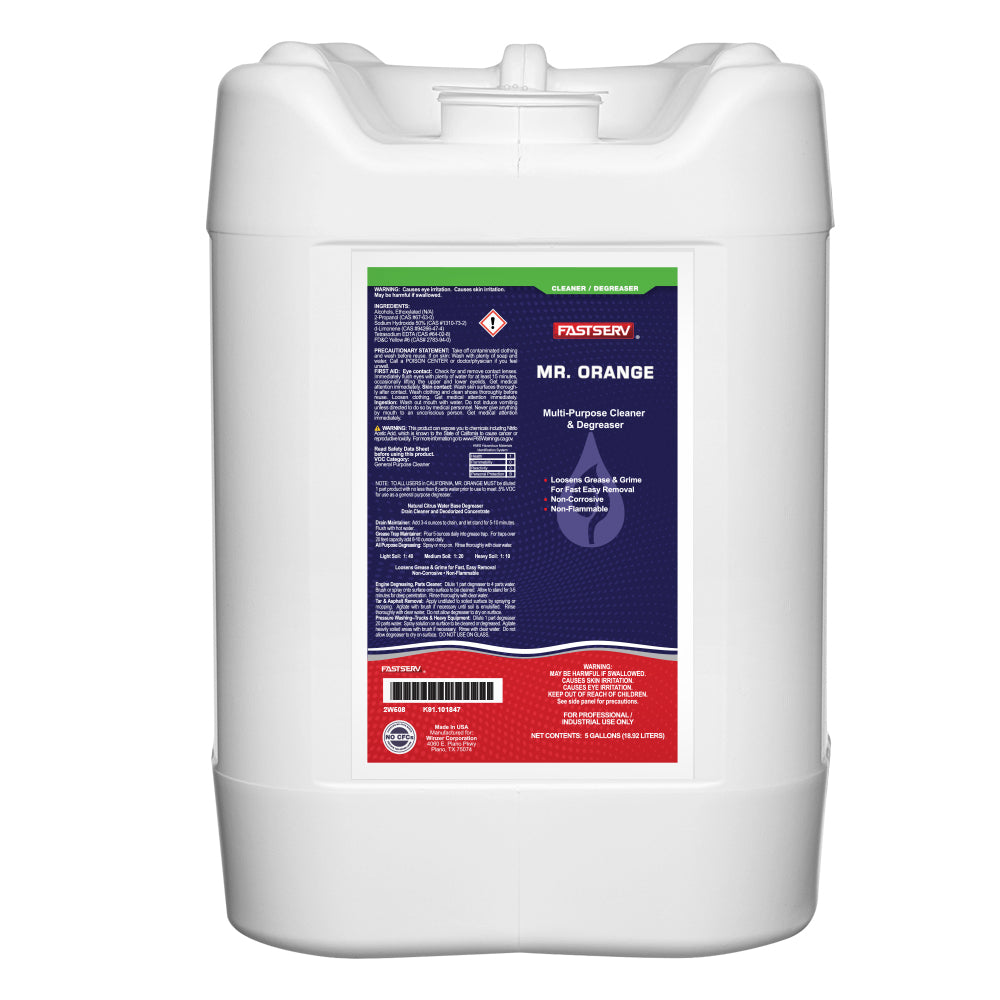 ISI Poly Mr Orange Citrus Cleaner and Degreaser - 5 Gallons