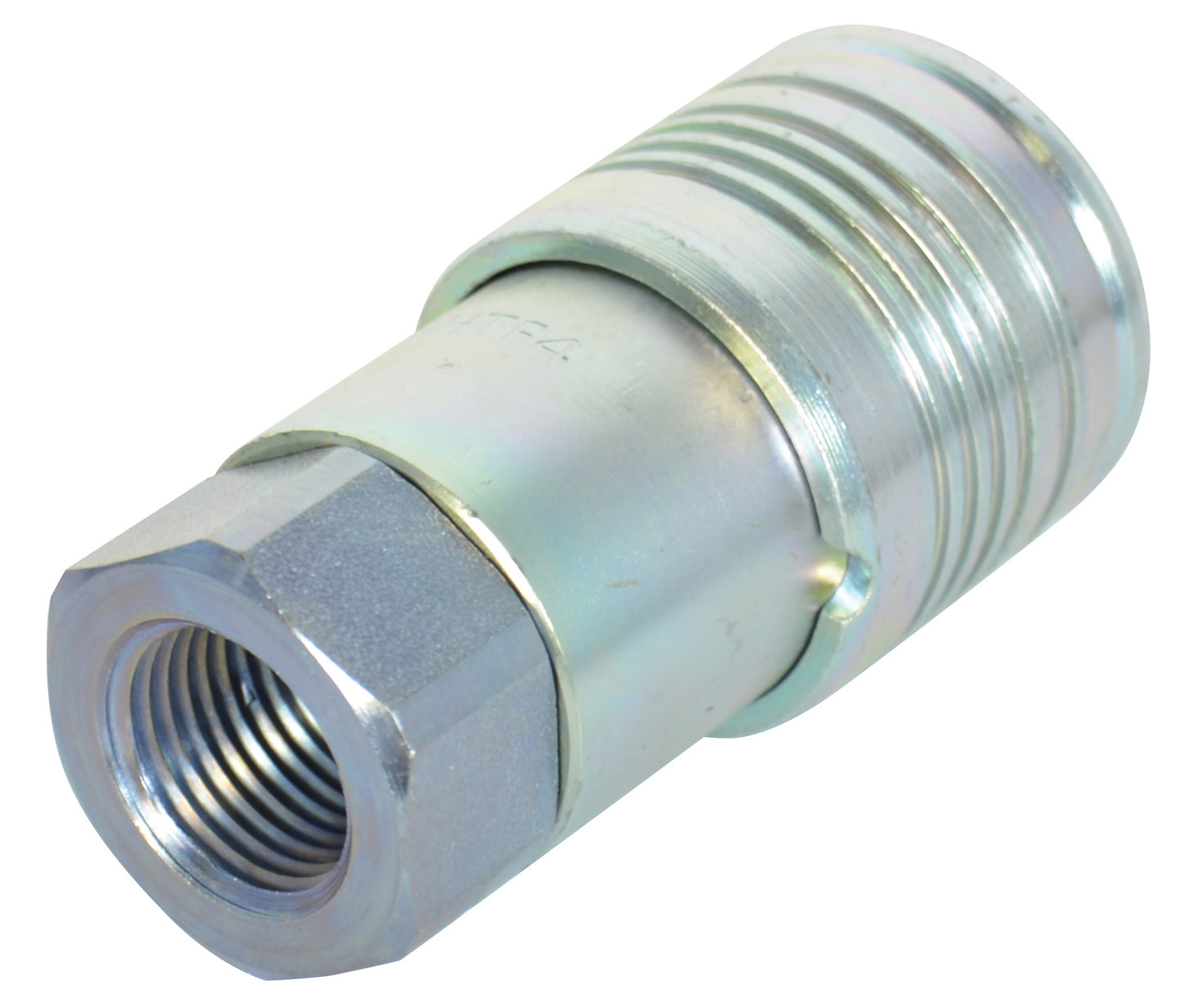 1/4 Inch Body X 1/4 Inch Female Pipe HT Series Flush Face Steel Hydraulic Service Coupler - ISO 16028 Interchange