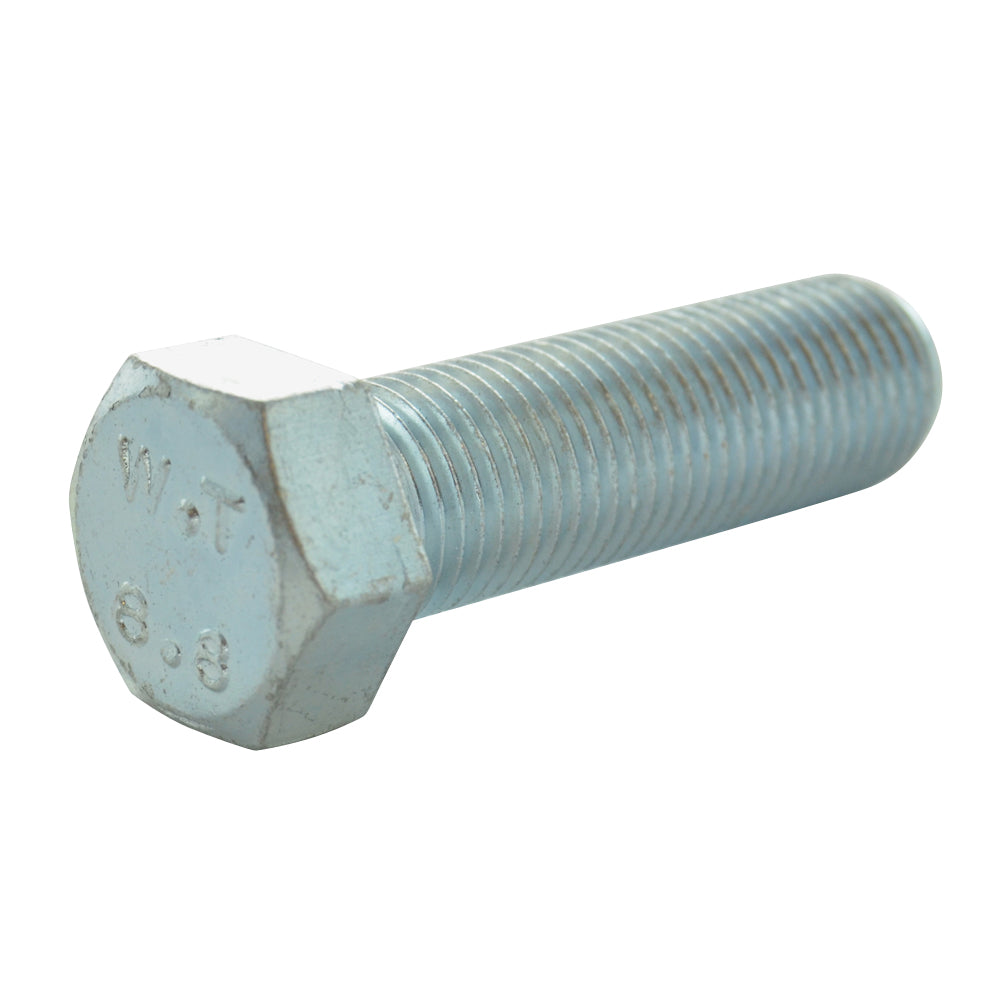 M12 x 1.25 x 40 mm Extra Fine Class 8.8 Zinc Plated Steel Reduced Hex Head Cap Screw