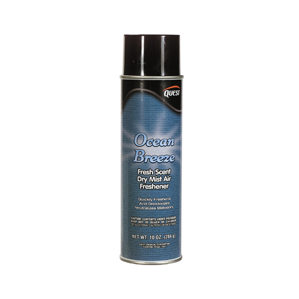 Quest Specialty Dry Spray Air and Fabric Deodorant Ocean Breeze 10 Oz Net Wt. - Aerosol