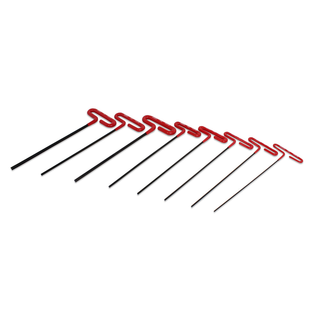 3/32 Inch To 1/4 Inch x 9 Inch T-Handle Hex Key Set