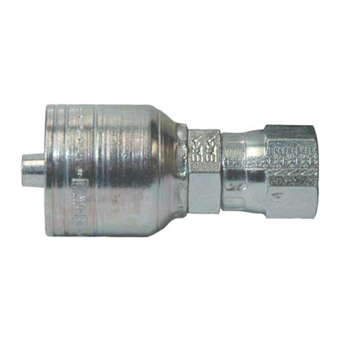 1 Inch x 1 Inch Jic 37 Degree Female Swivel Yellow Zinc Z Series Weathergrip Crimp