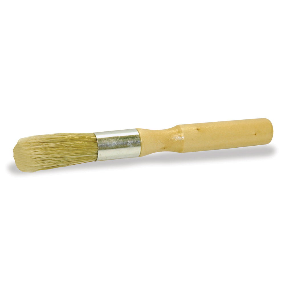 6 Inch Tan Natural Boar Professional Vent and Dash Brush