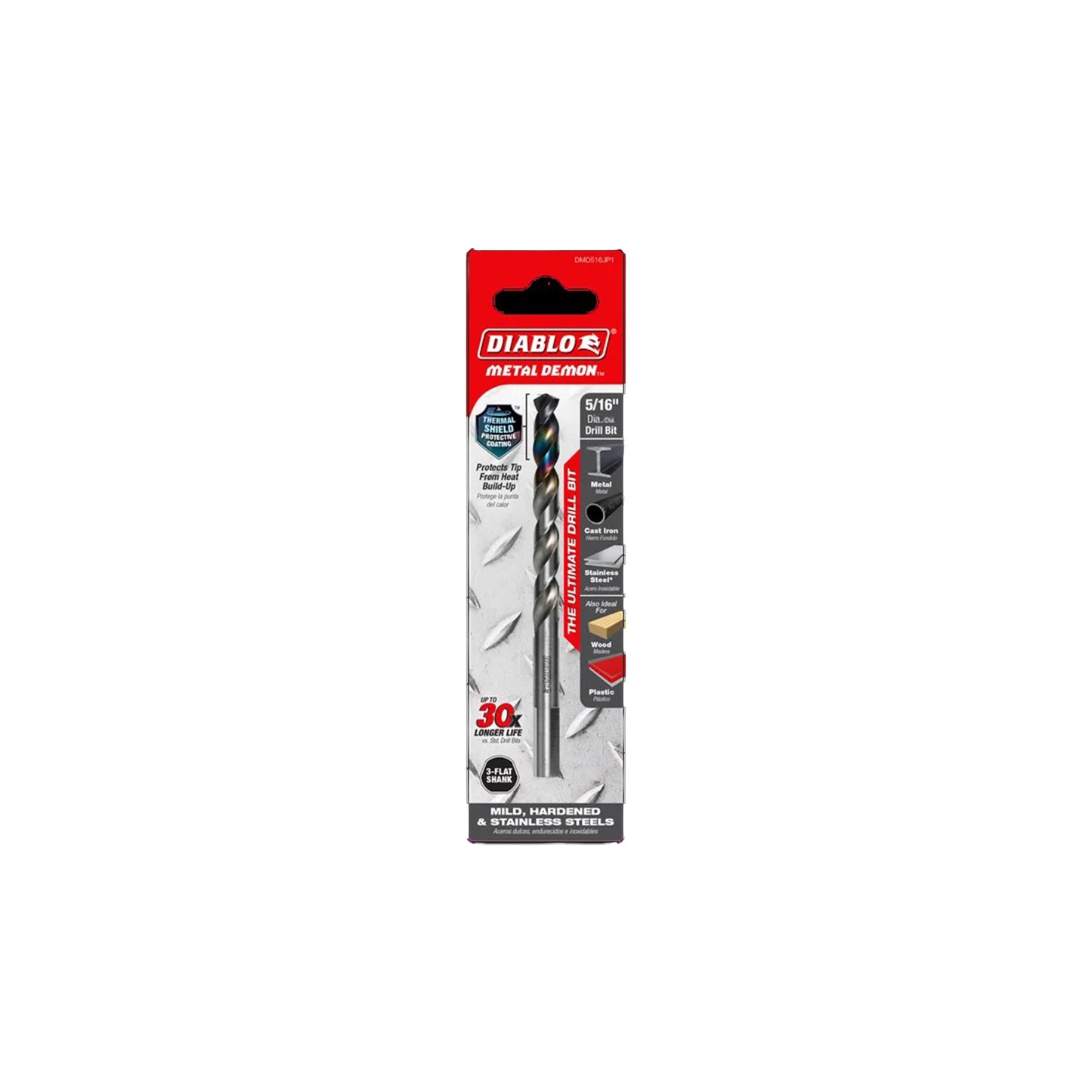 5/16 Inch Metal Demon 130-Degree Hybrid Split Point tip