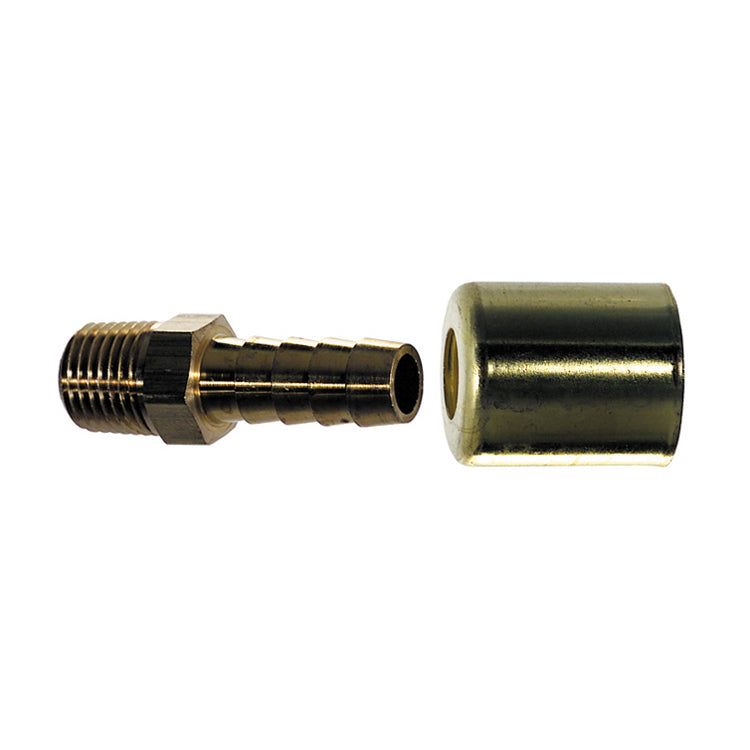 1/2 Inch x 3/8 Inch Male Pipe Rigid (Nptf) CA360 Brass 338 P Series Coll-O-Crimp