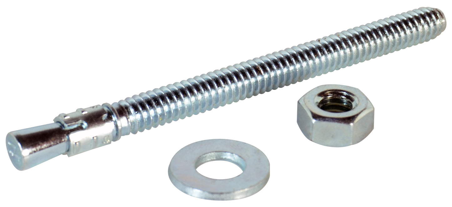 1/4 x 3-1/4 Strong Bolt 2 Wedge Style Expansion Anchor Zinc Plated Carbon Steel