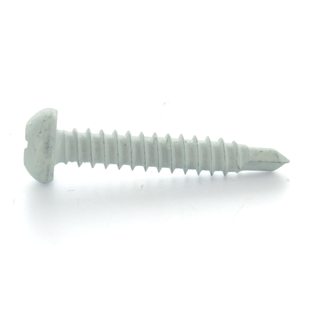 #8 x 1-1/2 Inch Painted Self-Drilling Pan Head Square Drive Screws - White