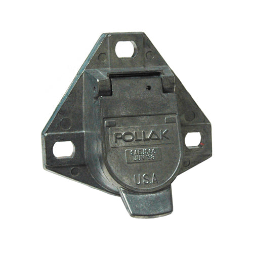7-Way To 6-Way Rv Trailer Connector Adapter With Center Auxillary Pin