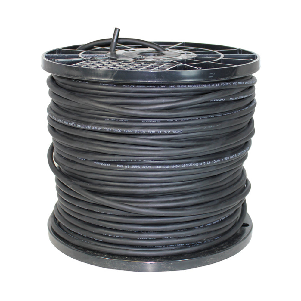 14 Awg 500 ft Black Thermoset Portable Cord