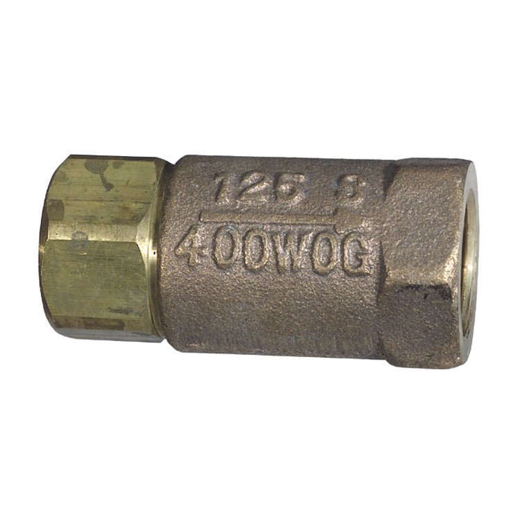 3/8 Inch Fnpt 400 psi 125 psi Steam Cast Bronze C84400 61-100 Series Ball Cone Check Valve